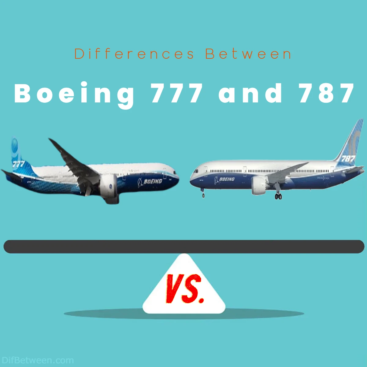 Difference Between Boeing 787 and 777