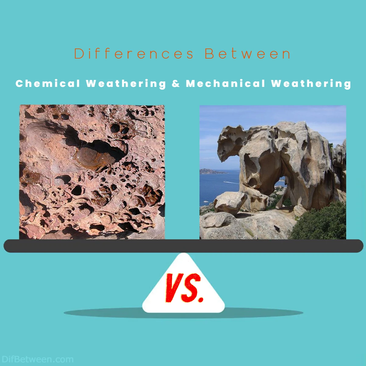Differences Between Chemical Weathering vs Mechanical Weathering
