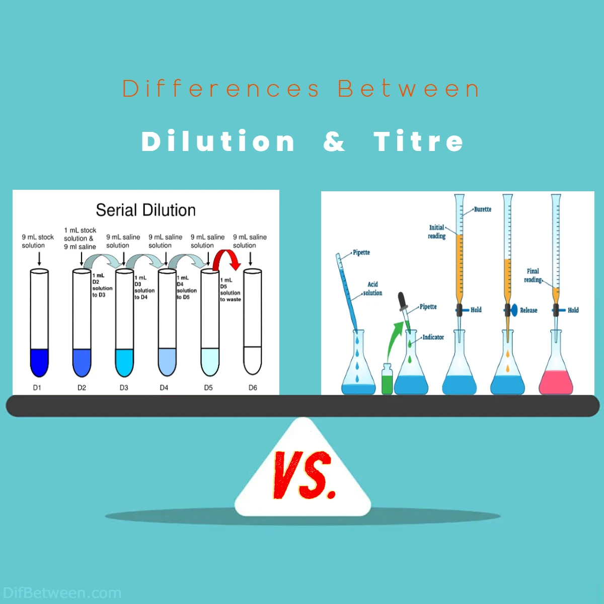 Differences Between Dilution vs Titre