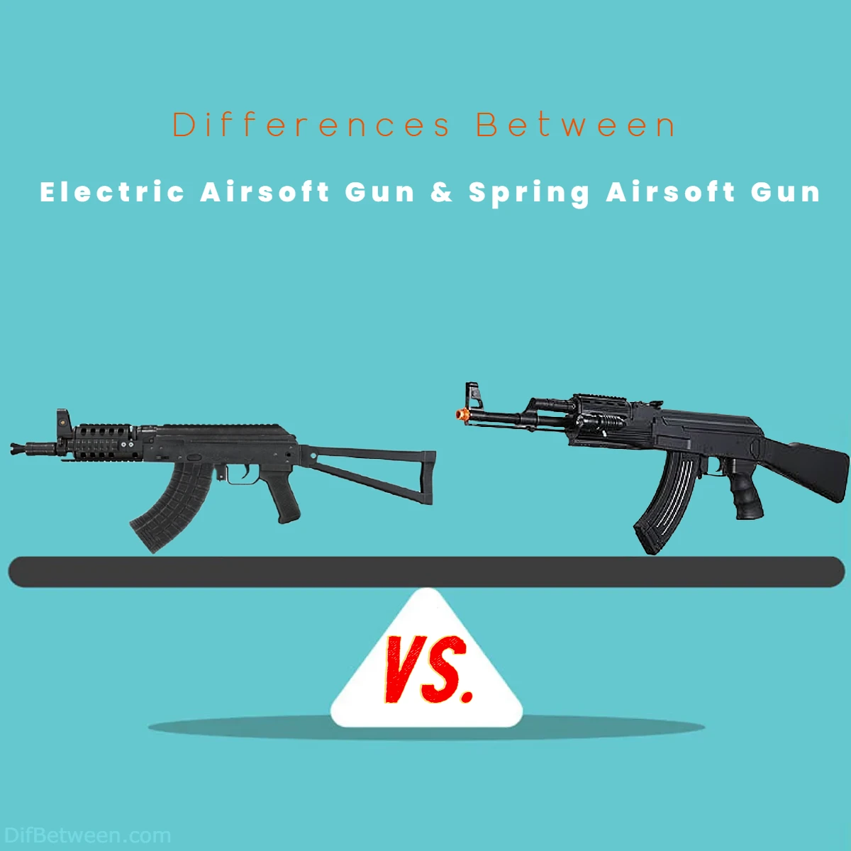 Differences Between Electric Airsoft Gun vs Spring Airsoft Gun