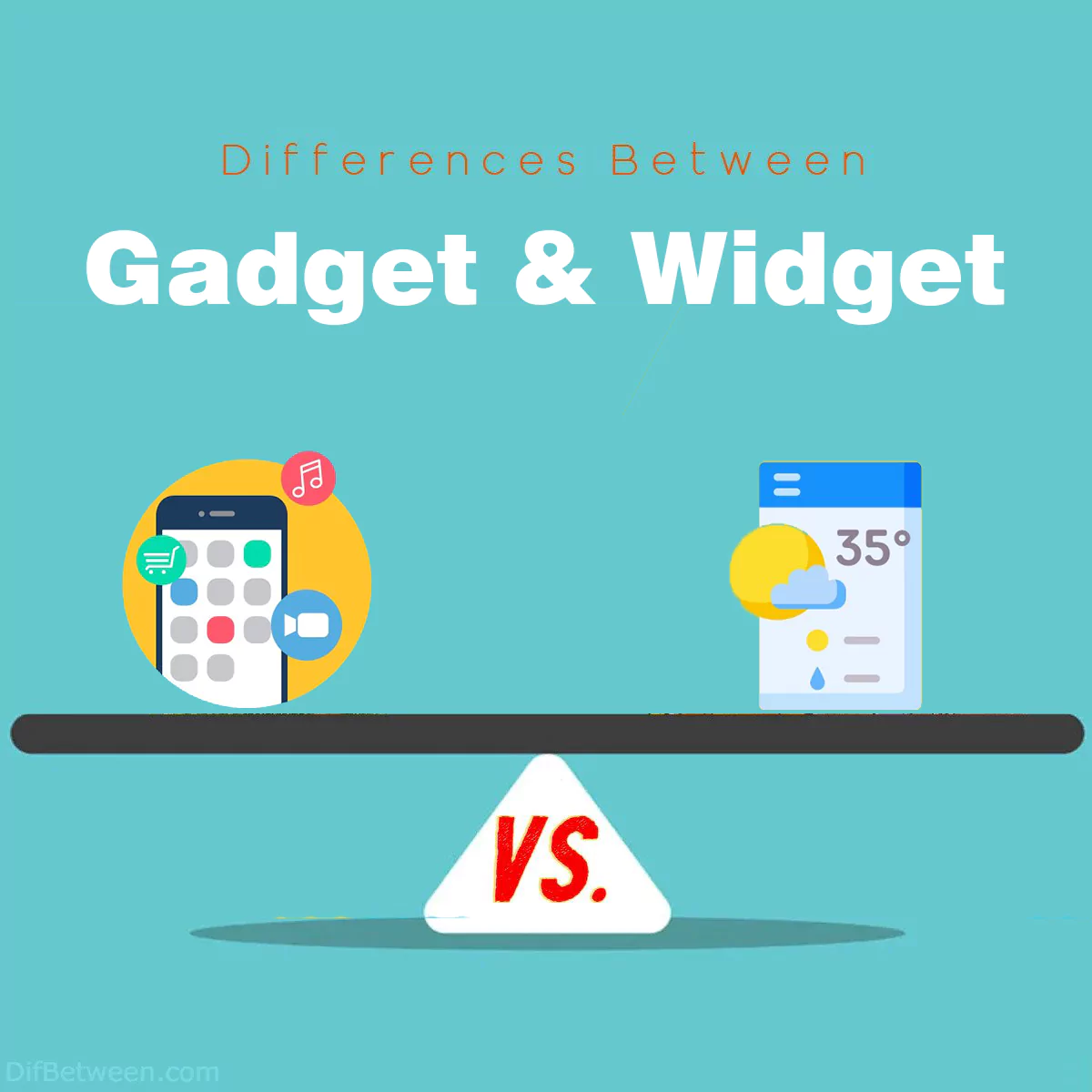 Differences Between Gadget and Widget