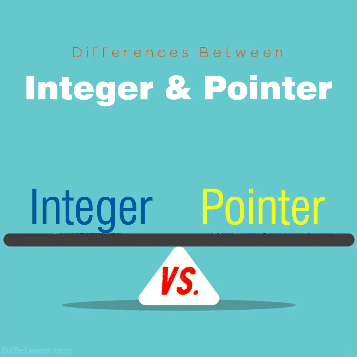 Differences Between Integer and Pointer