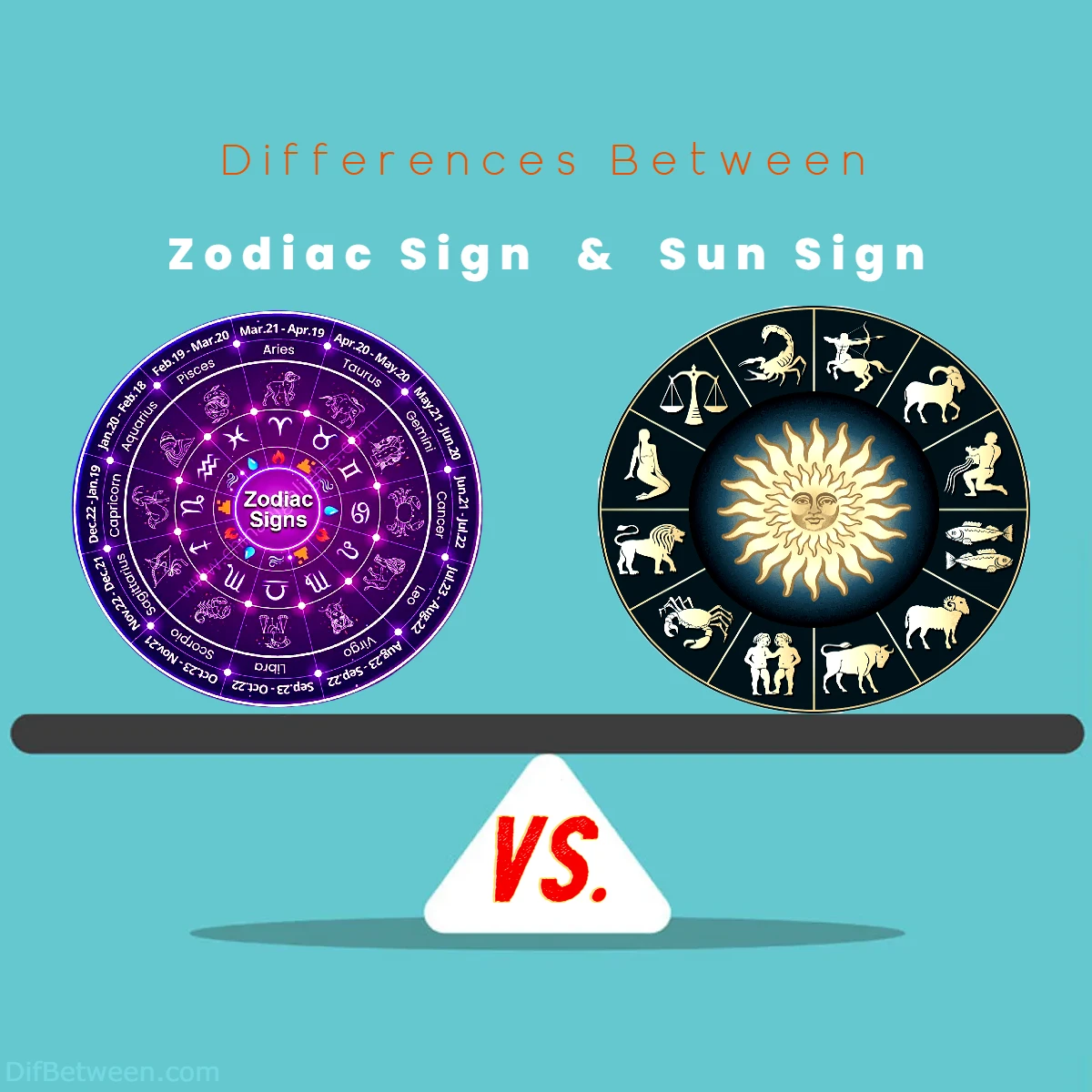 Differences Between Zodiac Sign vs Sun Sign