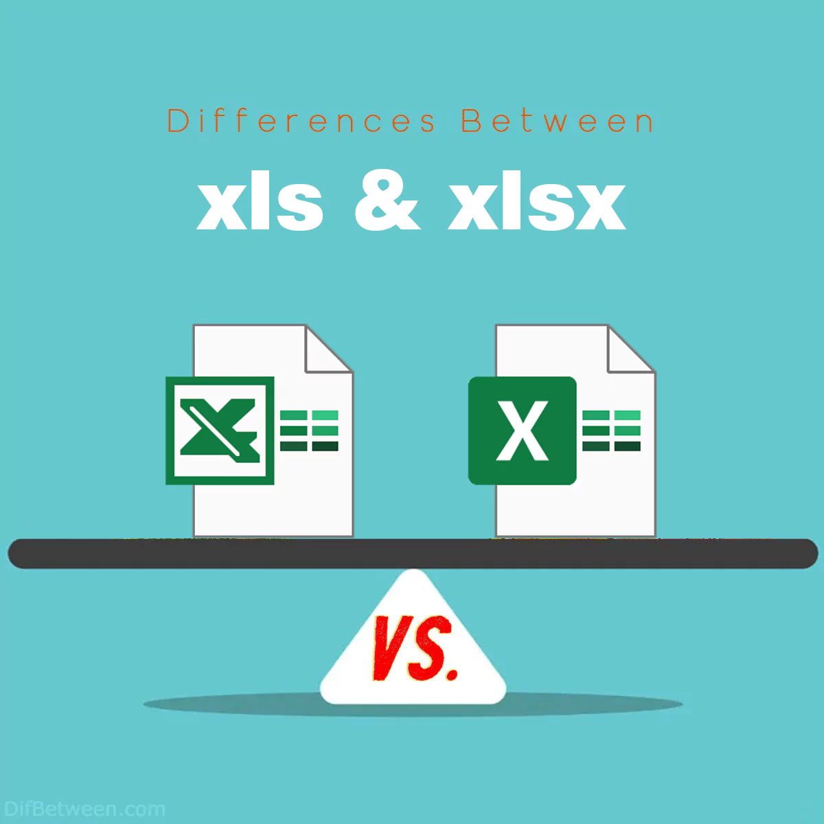Differences Between xls and xlsx