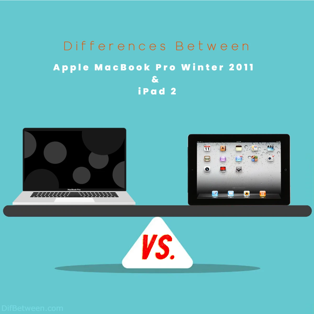 Differences Between Apple MacBook Pro Winter 2011 vs iPad 2