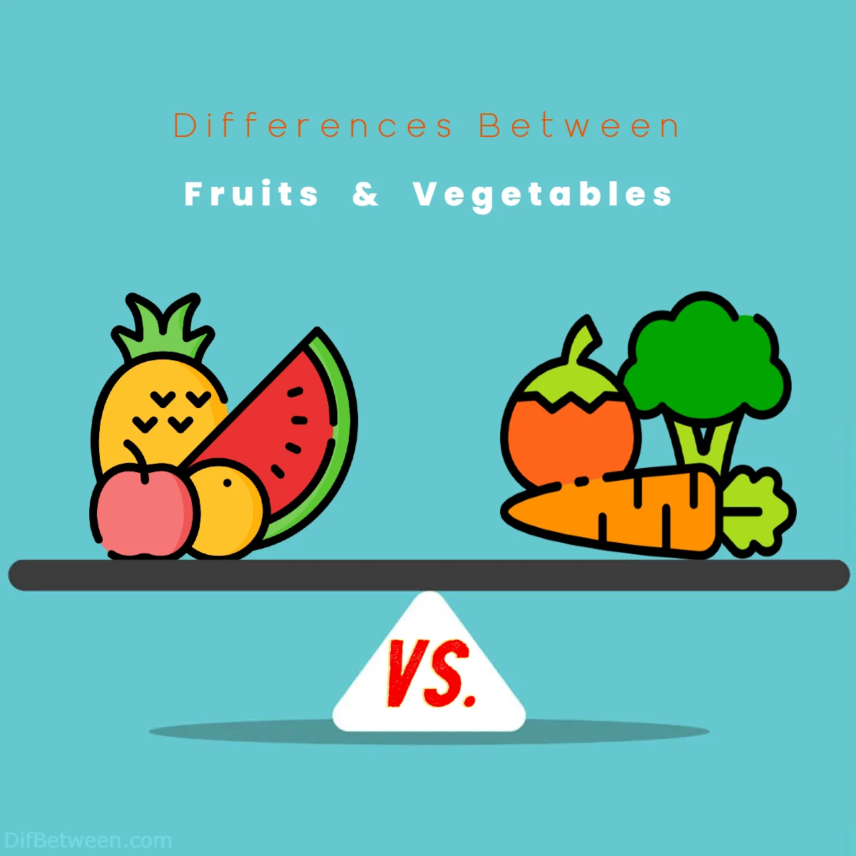 Differences Between Fruits vs Vegetables