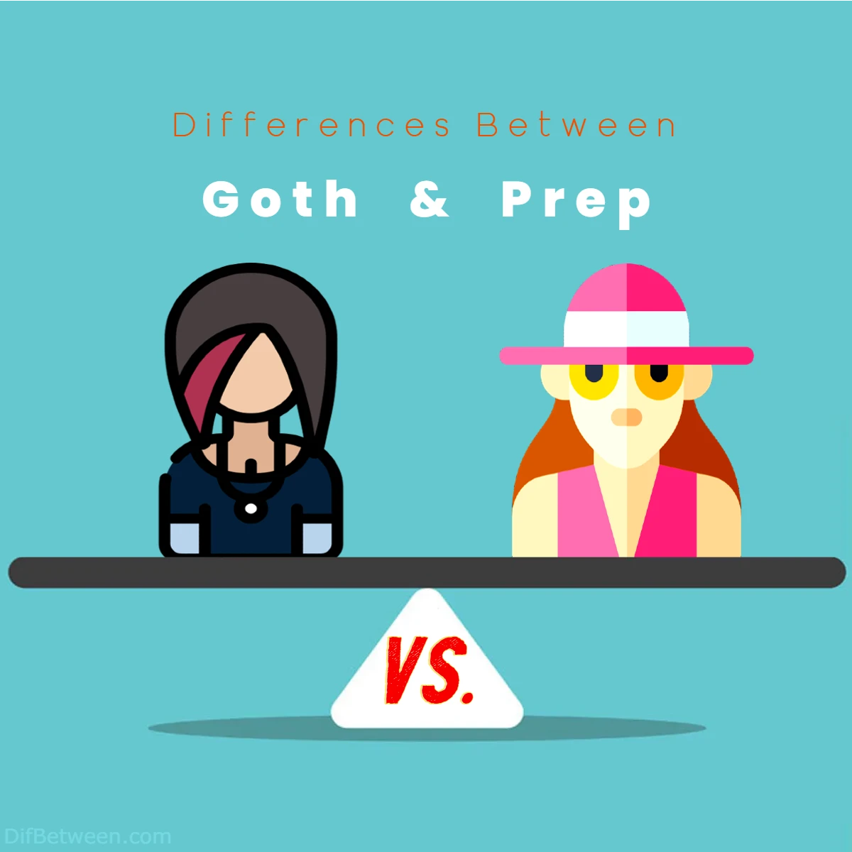 Differences Between Goth vs Prep