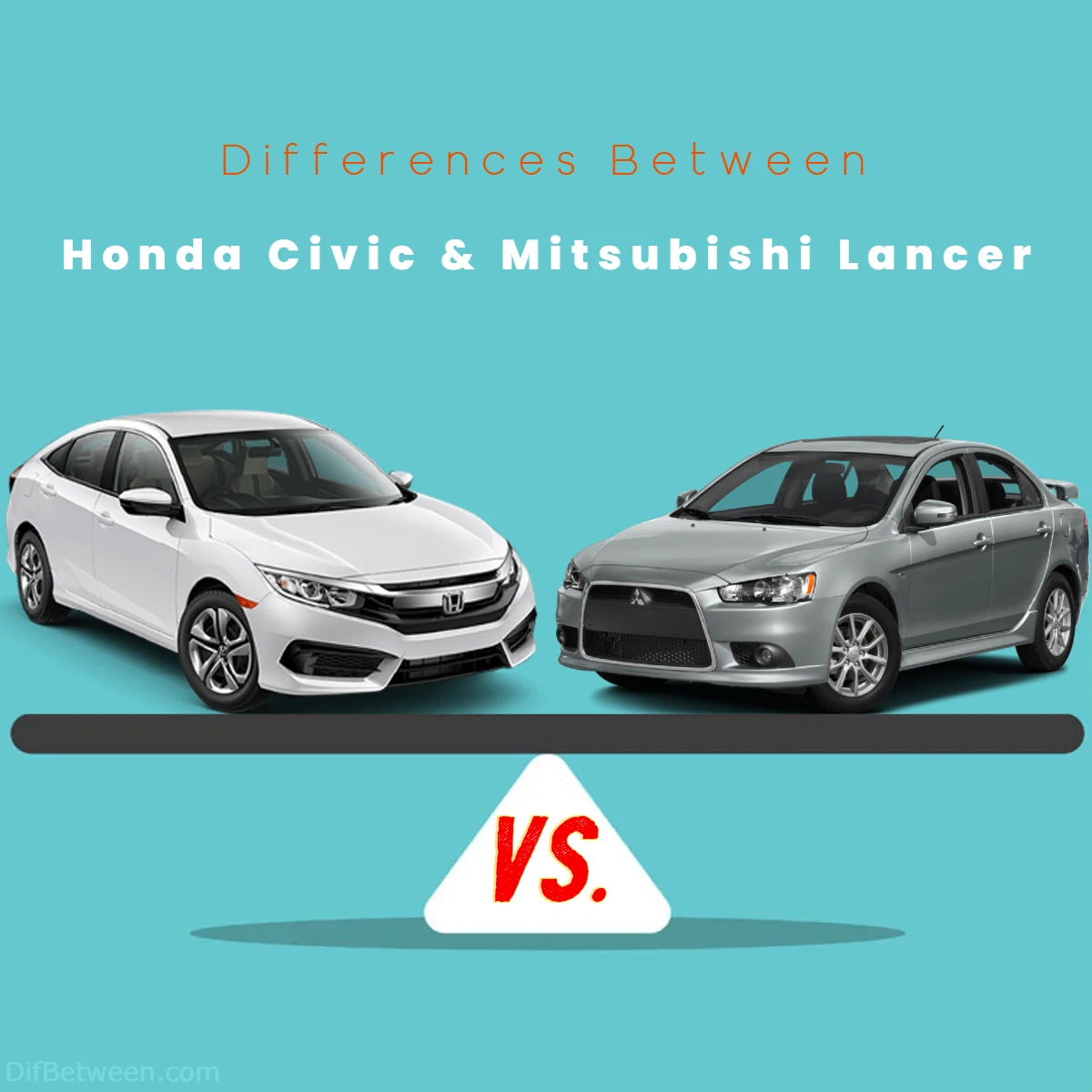 Differences Between Honda Civic vs Mitsubishi Lancer