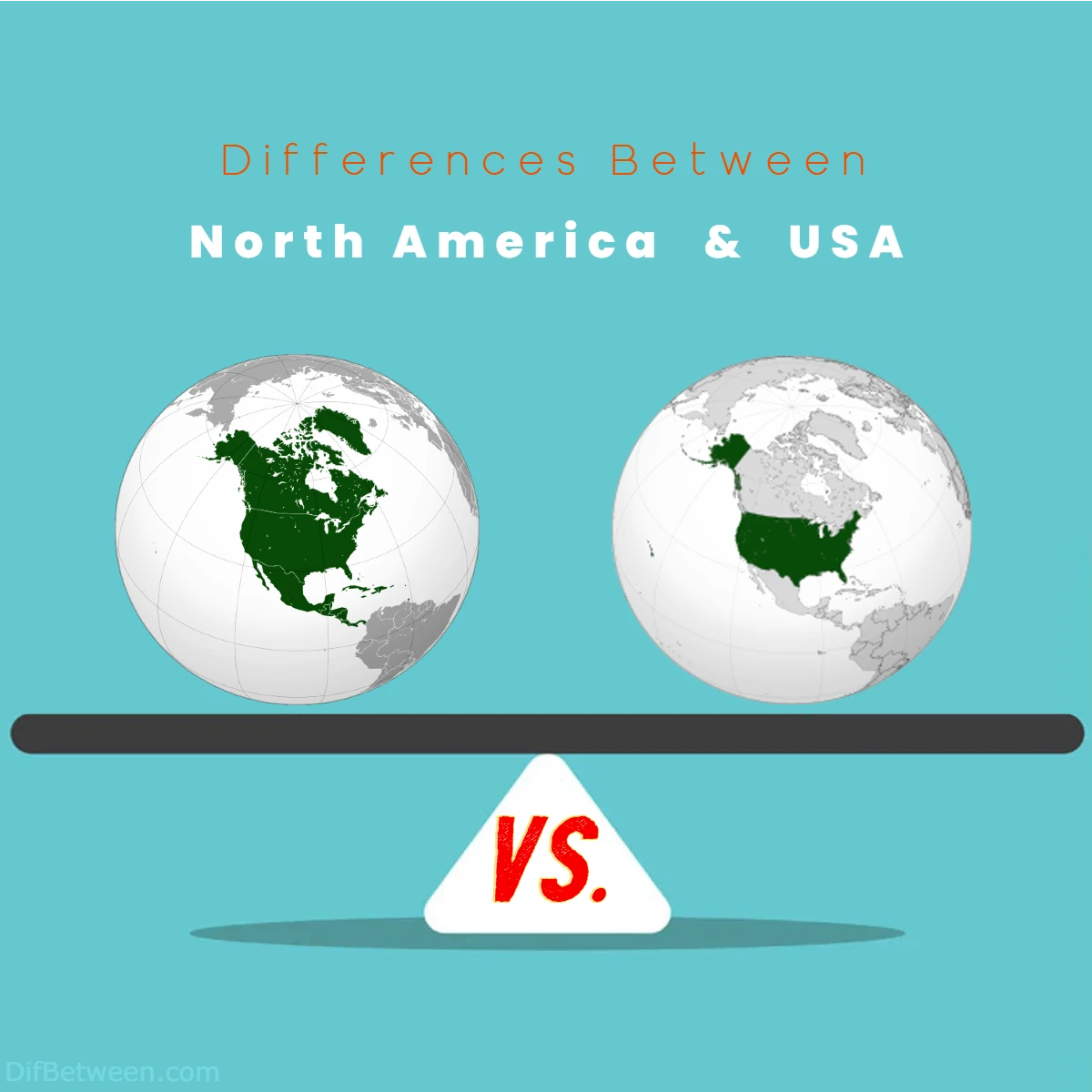 Differences Between North America vs USA