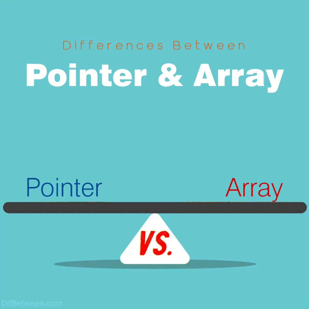 Differences Between Pointer and Array
