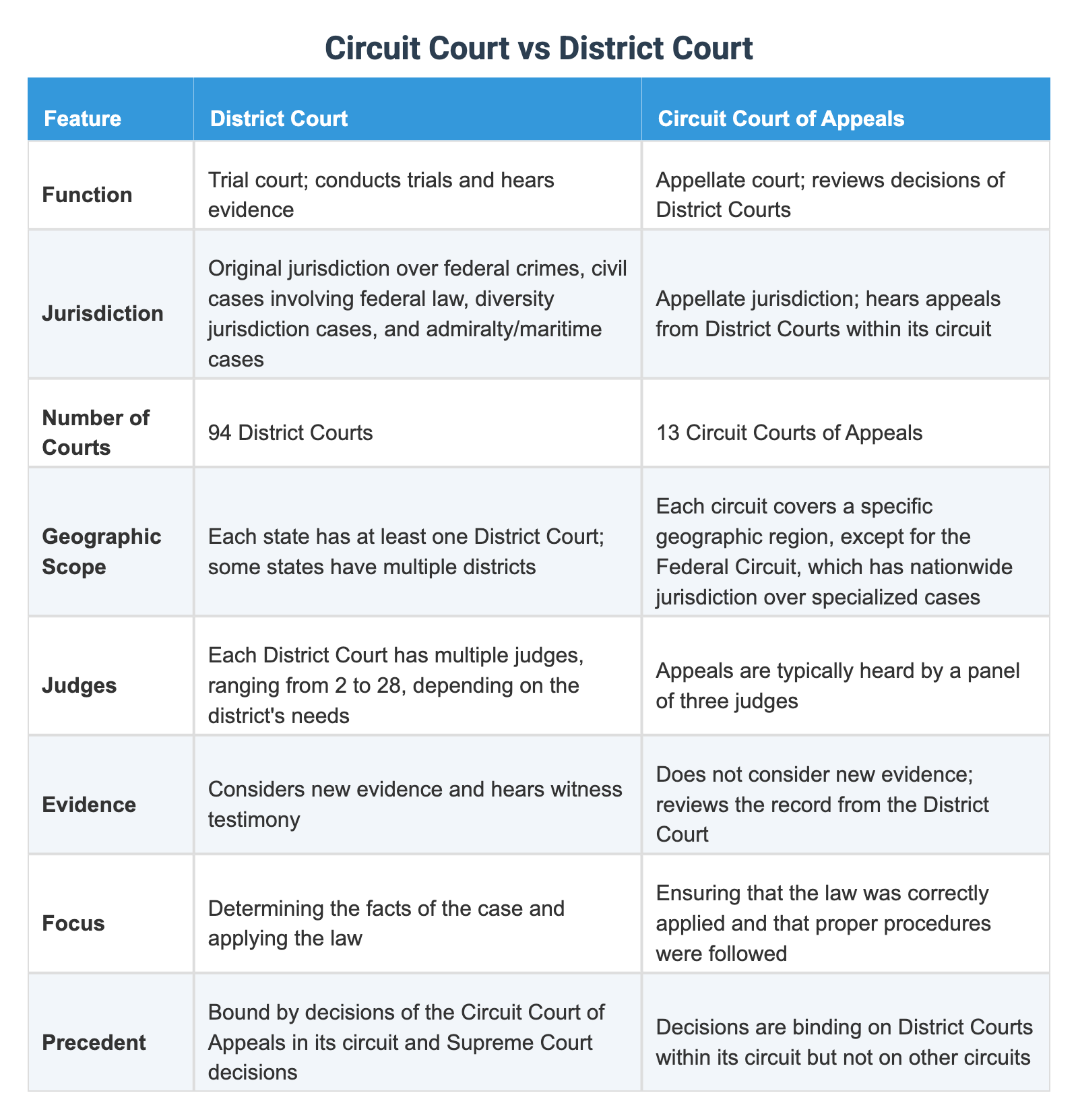 Circuit Court vs District Court