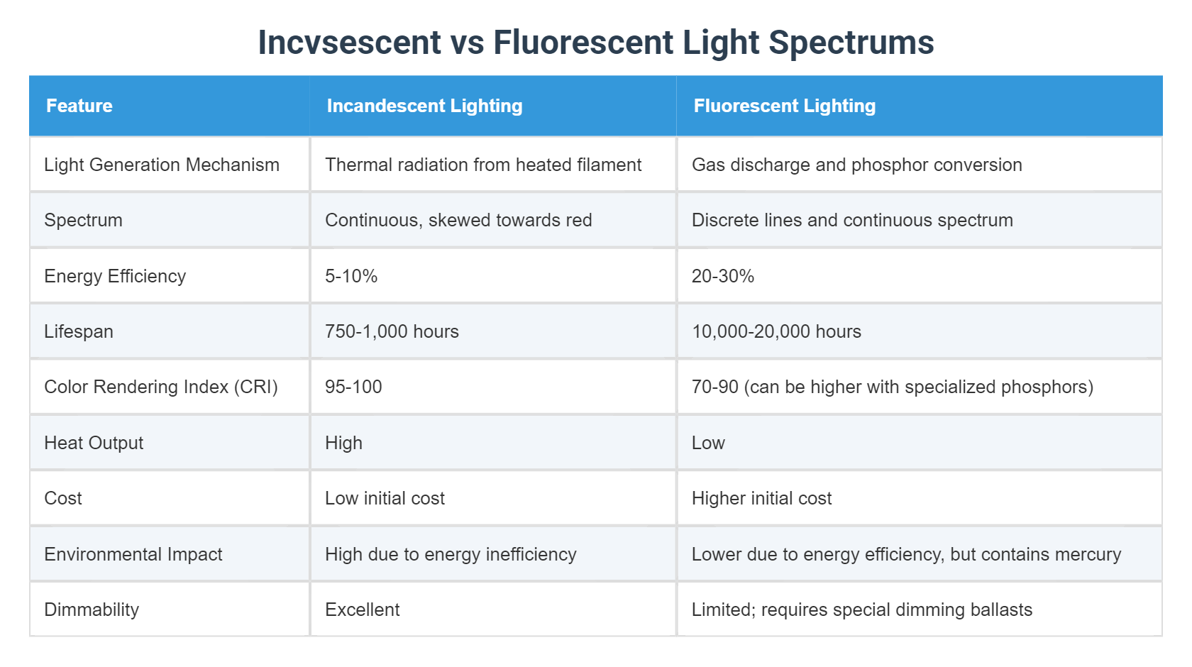 Incvsescent vs Fluorescent Light - Incvsescent Vs Fluorescent Light Spectrums 1752308387 