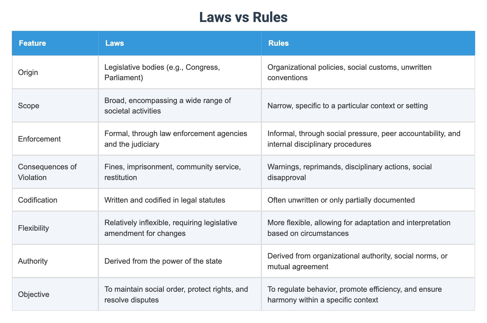 Laws vs Rules
