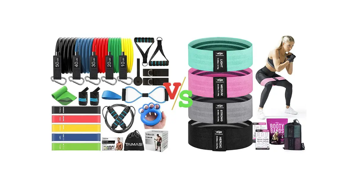 Resistance Bands Set vs Booty Bands
