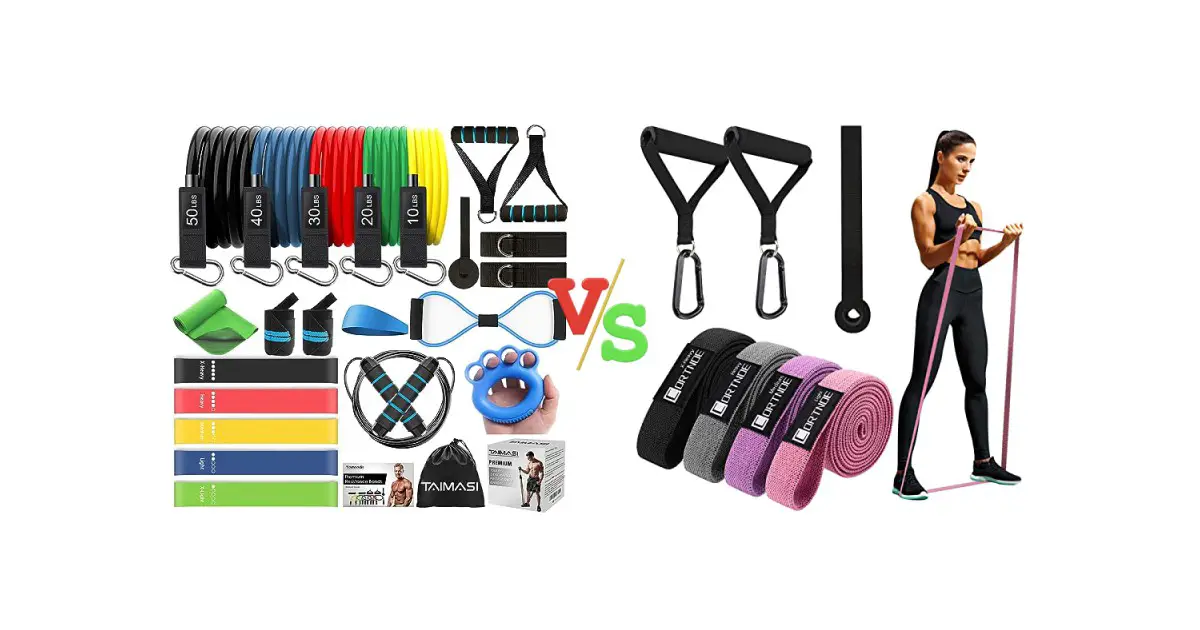 Resistance Bands Set vs CORTNOE Pull Up Bands