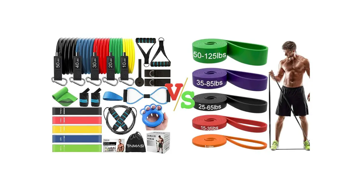 Resistance Bands Set vs Pull Up Assist Bands