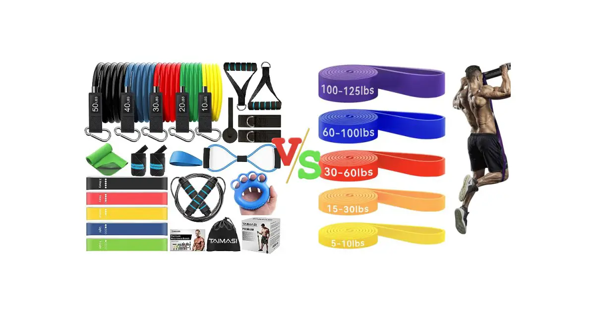 Resistance Bands Set vs HAPBEAR Pull Up Bands
