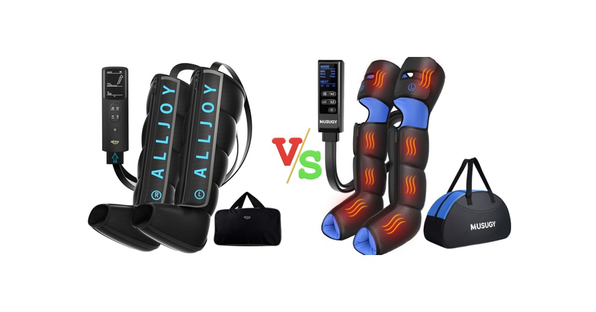 ALLJOY Leg Recovery vs Musugy Leg Massager