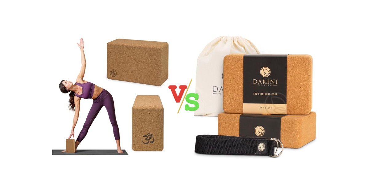 Gaiam Yoga Block vs Cork Yoga Blocks
