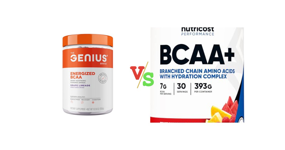 Genius BCAA vs Nutricost BCAA