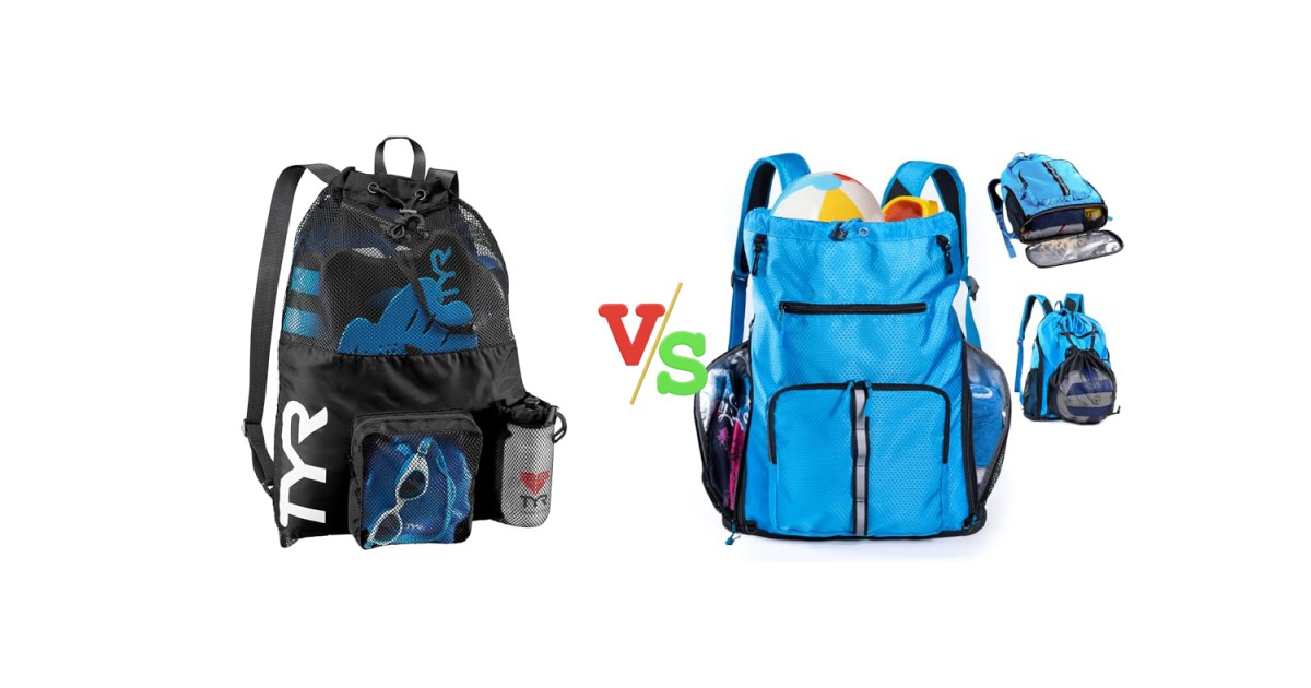 TYR Big Mesh Backpack vs VIGEGARI Beach Backpack