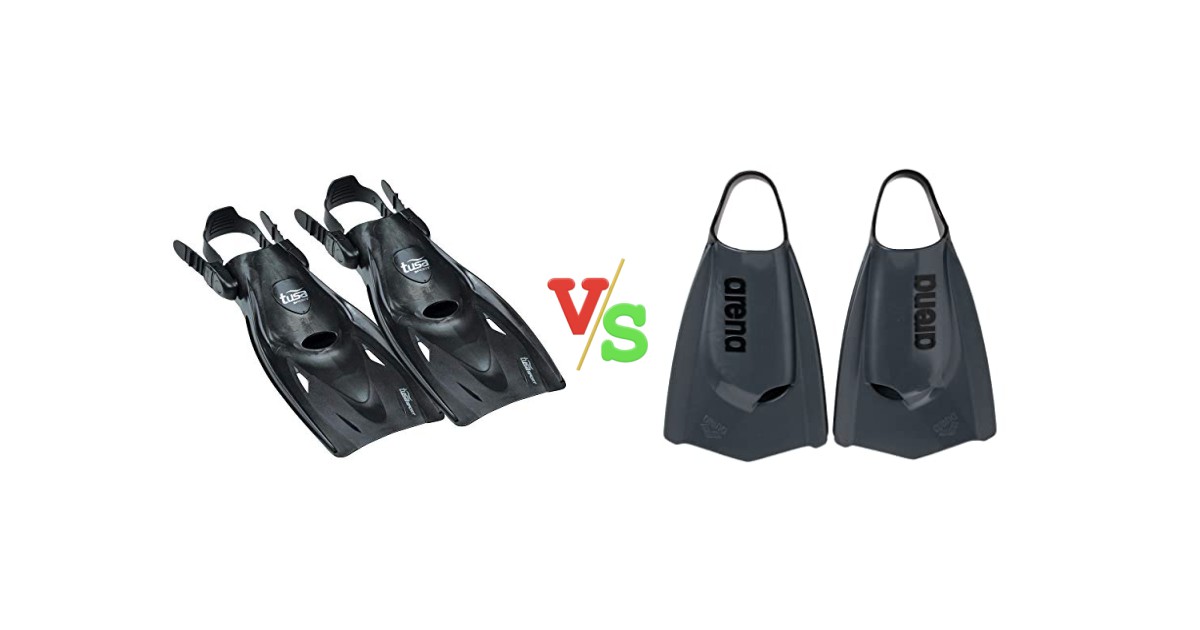 TUSA Fins vs Arena Powerfin Pro II